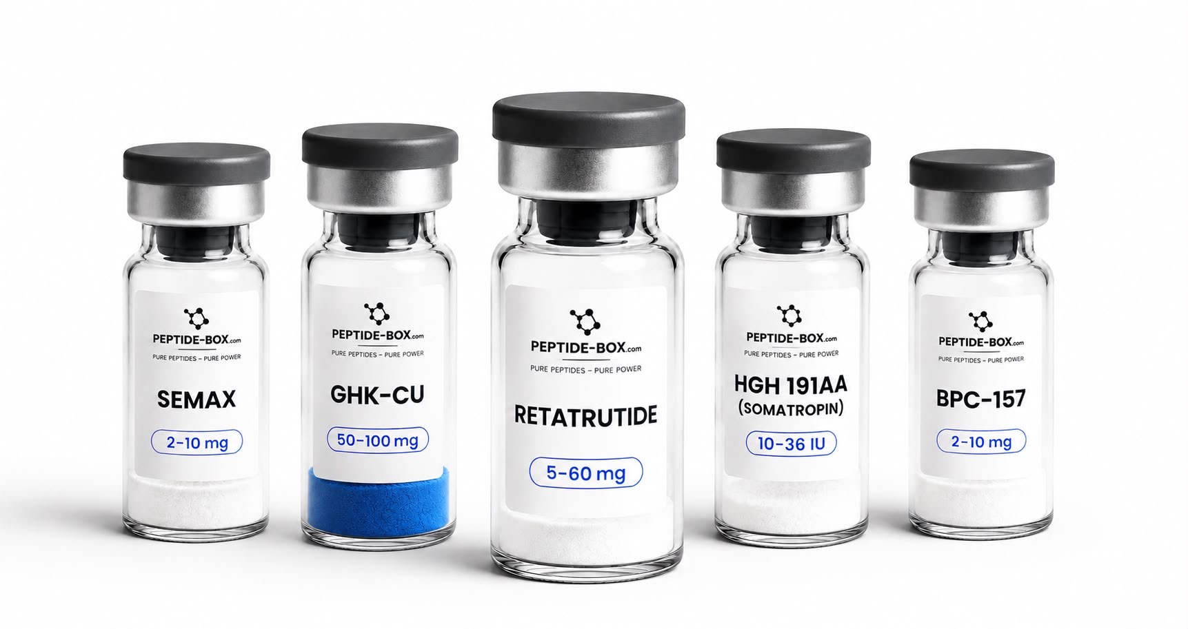 peptide-box.com Research Materials — Produktreihe